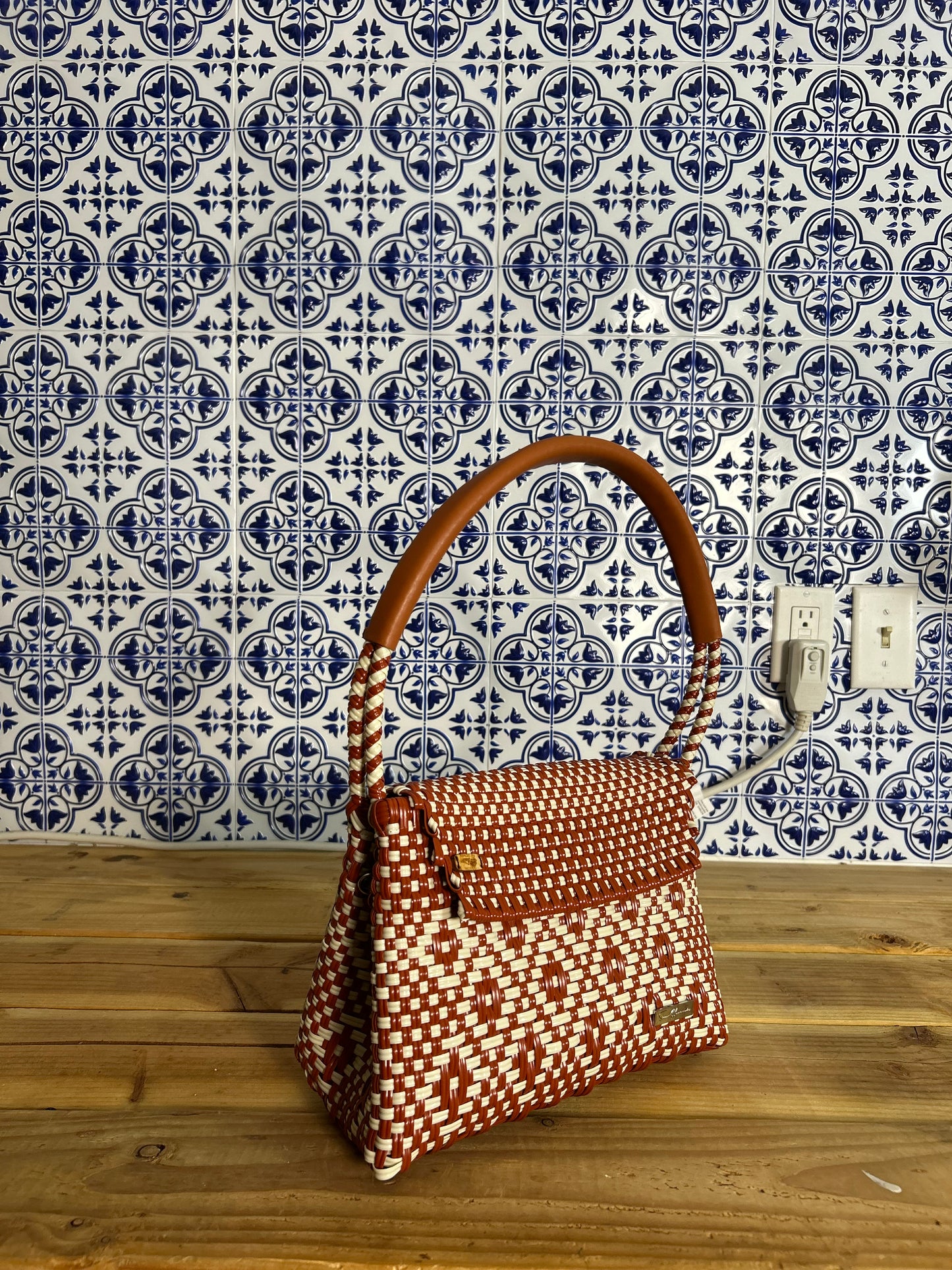 Ime Grande Handbag- Ladrillo Beige