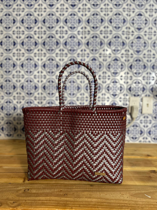 Mercado Bag Medium- Burgundy