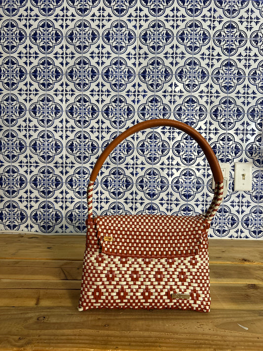 Ime Grande Handbag- Ladrillo Beige