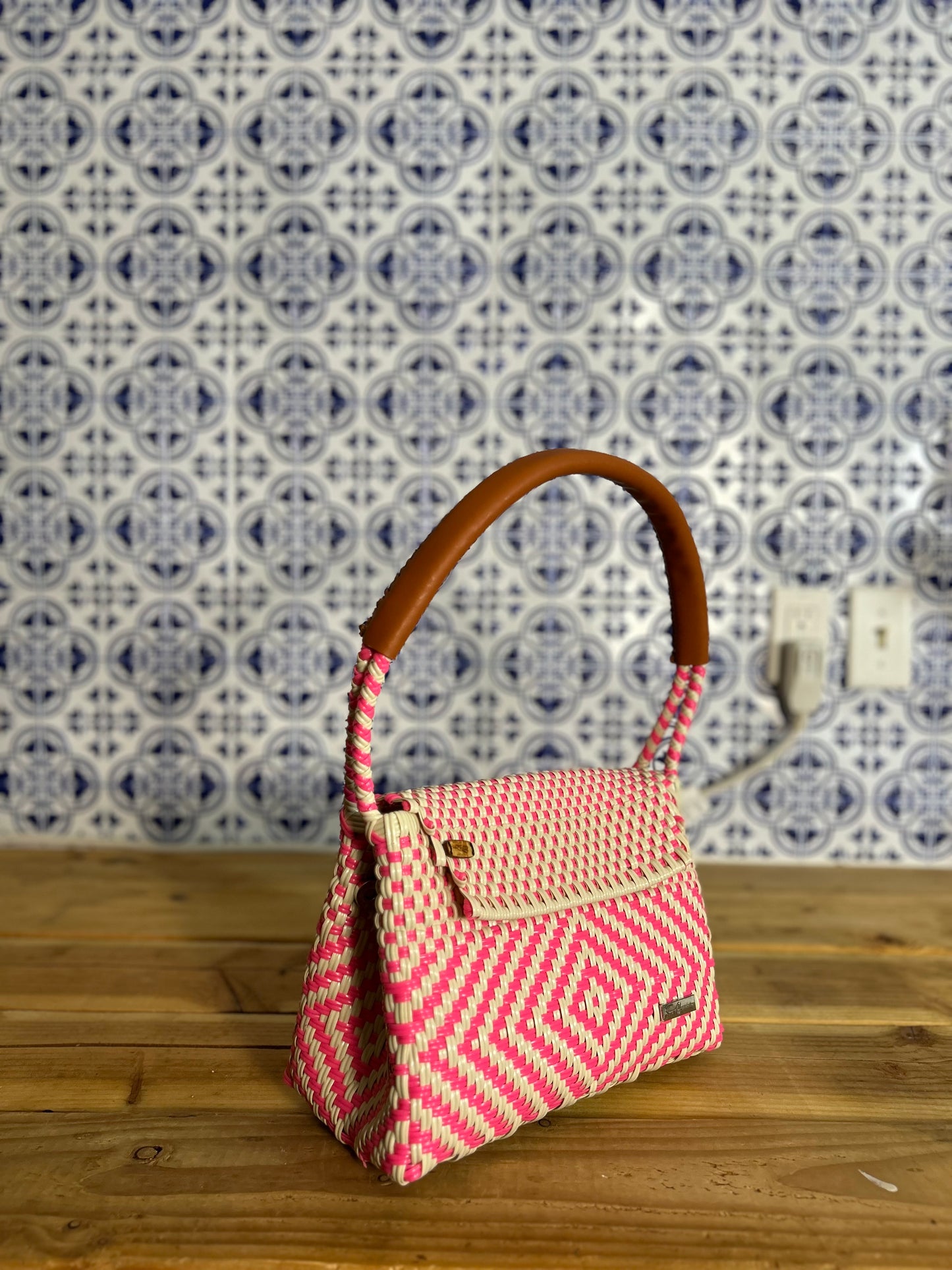 Ime Grande Handbag- Beige Pink