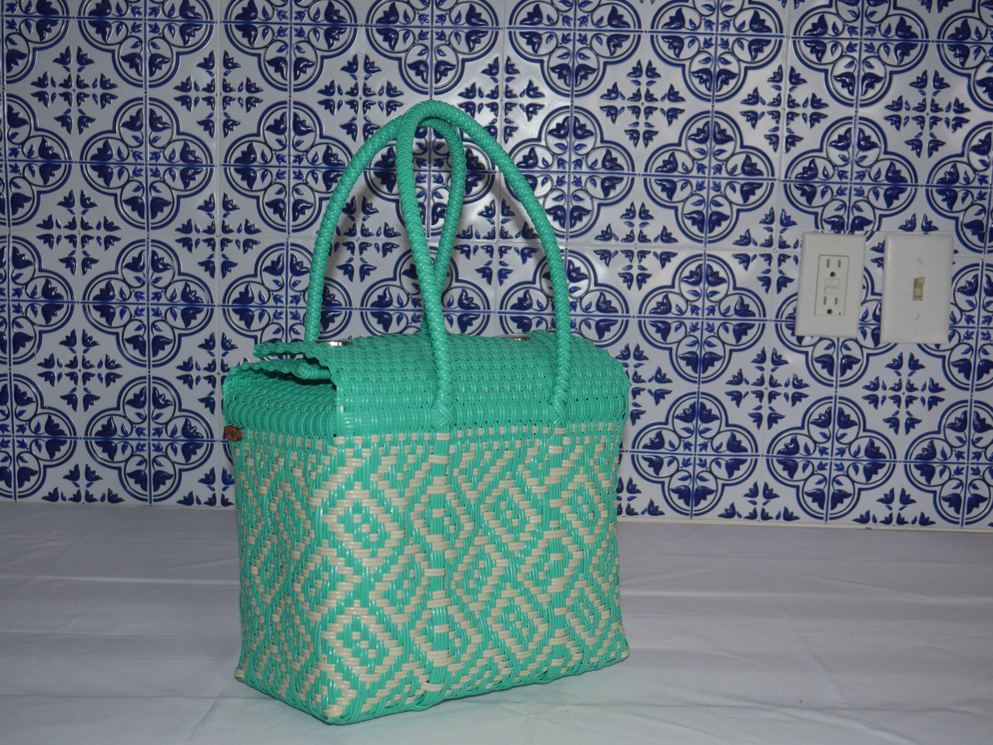 Lonchera- Aqua&Beige