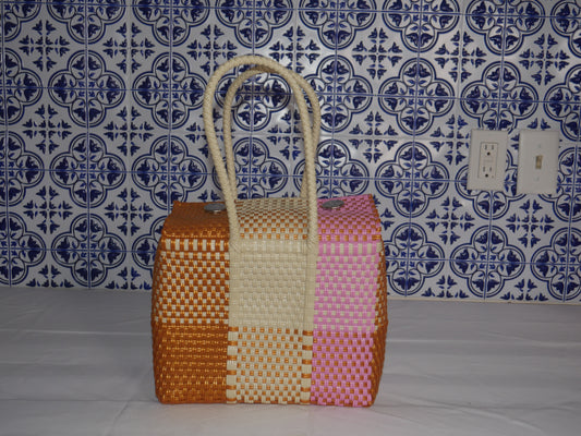 Lonchera- Pink,beige,copper