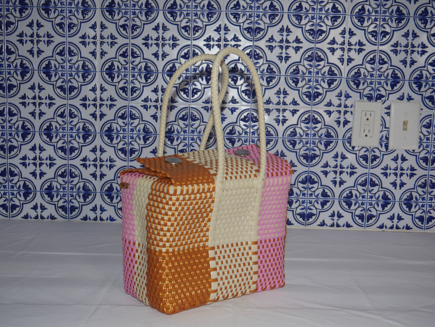 Lonchera- Pink,beige,copper