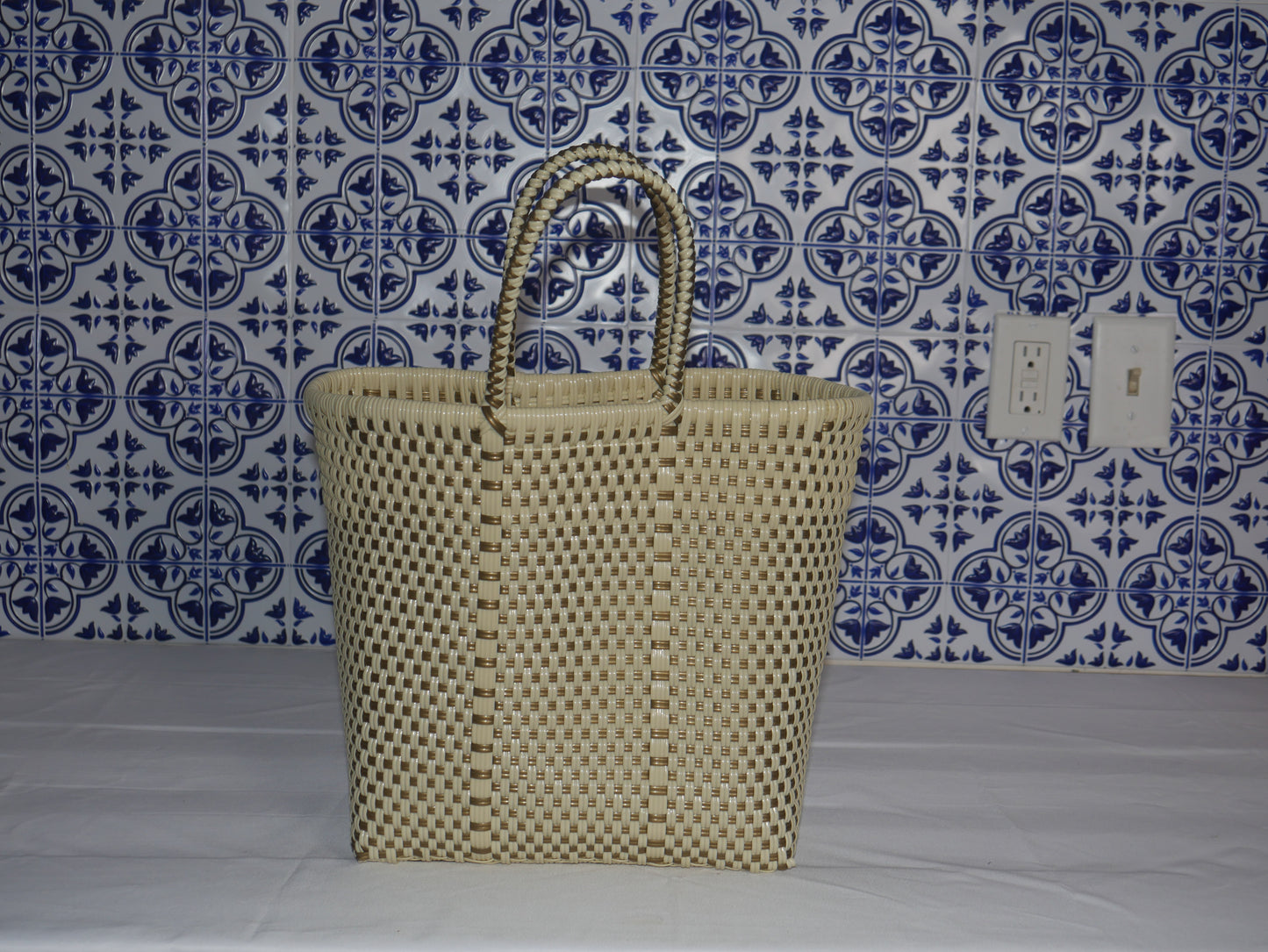 Small Mercado- Beige&Gold