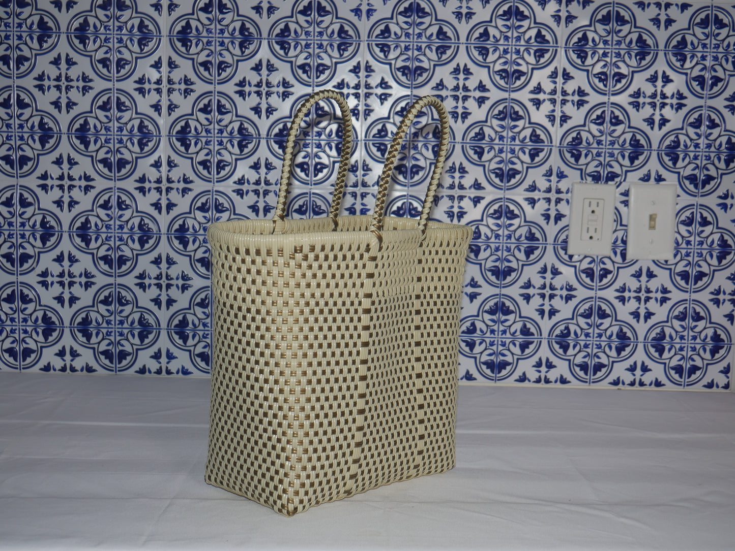 Small Mercado- Beige&Gold